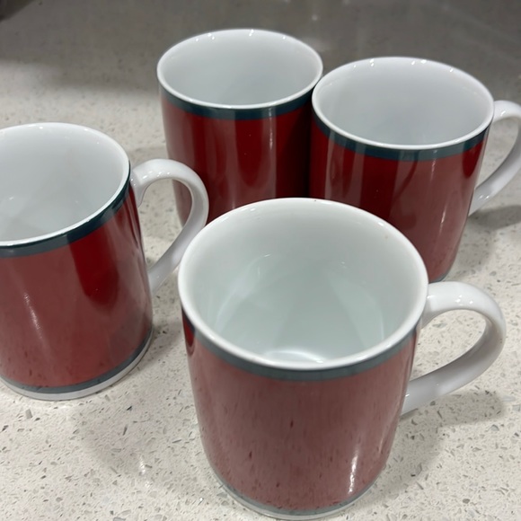 Vintage Bella Tavola 4pc Coffee Mug Set Grindley by Kopin Indonesia - Picture 6 of 7